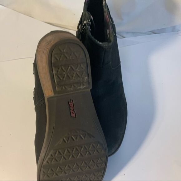 TEVA Women's Foxy Ankle Boots Leather Stacked Heel 1008317 Sz 7.5 - Picture 8 of 10